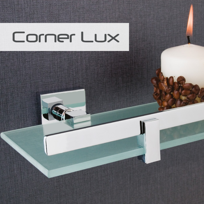 Diş Fırçalık Dekor Corner Lux - Krom